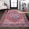 Jonathan Y Maris Ornate Medallion Machine-washable Area Rug In Red/blue