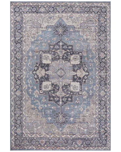 Jonathan Y Maris Ornate Medallion Machine-washable Chenille Rug In Blue