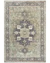 Jonathan Y Maris Ornate Medallion Machine-washable Chenille Rug In Green