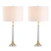 Jonathan Y Mark 28" Crystal/metal Led Table Lamp, Clear/brass Gold In Clear/brass Gold