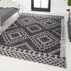 Jonathan Y Marokko Diamond  Medallion Indoor/outdoor Area Rug In Black/ivory