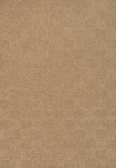 Jonathan Y Mason Easy Jute Geometric Checker Weave Indoor/outdoor Area Rug In Brown