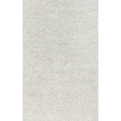 Jonathan Y Mercer Shag Plush Area Rug In White