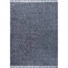 Jonathan Y Mercer Shag Plush Tassel Area Rug In Denim Blue
