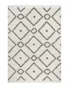 Jonathan Y Mercer Shag Rug In Cream/gray