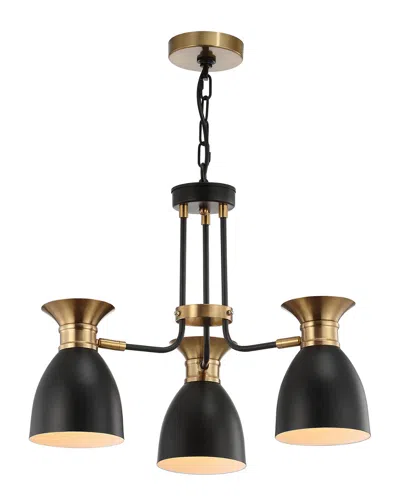 Jonathan Y Middleton 3-light Metal Led Pendant In Black