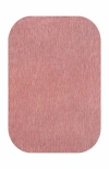 Jonathan Y Miles Modern Minimalist Radius Corner Solid Indoor/outdoor Shaped Area Rug