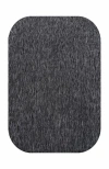 Jonathan Y Miles Modern Minimalist Radius Corner Solid Indoor/outdoor Shaped Area Rug In Dark Gray