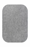 Jonathan Y Miles Modern Minimalist Radius Corner Solid Indoor/outdoor Shaped Area Rug In Gray