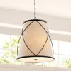Jonathan Y Milo 19" 3-light Rustic Farmhouse Iron Led Pendant