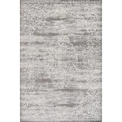 Jonathan Y Minori Filigree Medallion Area Rug In Light Gray/cream