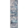 Jonathan Y Modern Persian Vintage Medallion Area Rug In Navy/light Gray