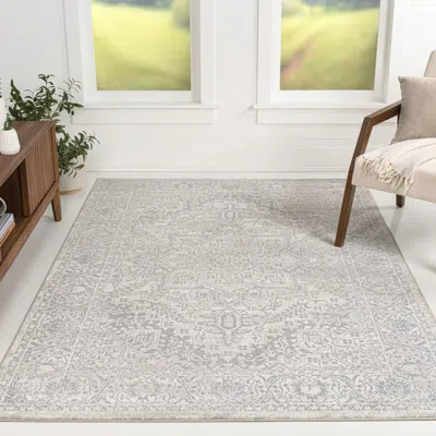 Jonathan Y Modern Persian Vintage Medallion Area Rug In White