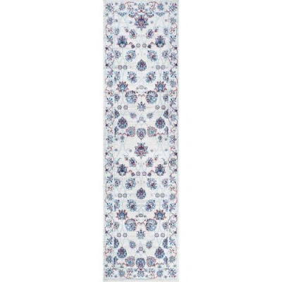 Jonathan Y Modern Persian Vintage Moroccan Traditional Area Rug In Ivory/blue/red