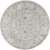 Jonathan Y Modern Persian Vintage Round Area Rug In Light Grey