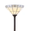 Jonathan Y Moore Tiffany-style 68.57" Torchiere Led Floor Lamp, Bronze In Bronze