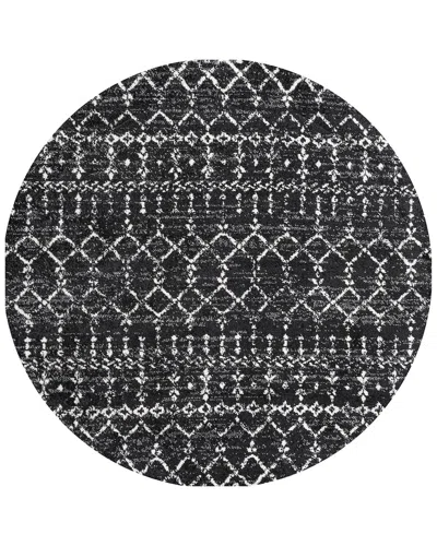 Jonathan Y Moroccan Hype Boho Vintage Diamond Area Rug In Black