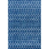 Jonathan Y Moroccan Hype Boho Vintage Diamond Area Rug In Blue/white