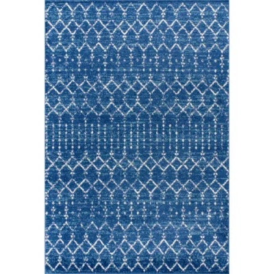 Jonathan Y Moroccan Hype Boho Vintage Diamond Area Rug In Blue/white