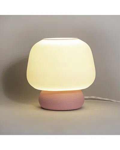 Jonathan Y Mushroom 10in 3d-printed Dimmable Led Table Lamp In Neutral