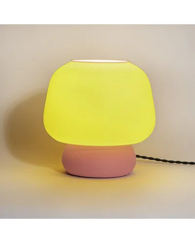 Jonathan Y Mushroom 10in 3d-printed Dimmable Led Table Lamp In Multi