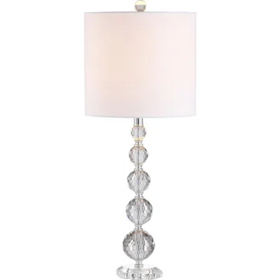 Jonathan Y Nala 28.5" Crystal Led Table Lamp, Clear/chrome