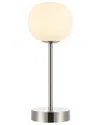 Jonathan Y Natalia 12in Modern Iron Rechargeable Integrated Led Table Lamp In Nickel