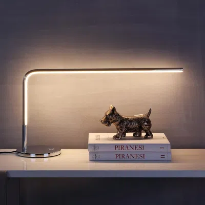 Jonathan Y Natalie 13.5" Led Integrated Task Lamp In Gold