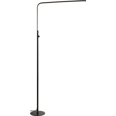 Jonathan Y Natalie 63" Led Integrated Floor Lamp In Black