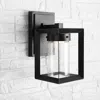 Jonathan Y Nate 6.75" Outdoor Modern Cube Bubble Glass/metal Integrated Led Wall Sconce