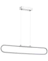 Jonathan Y Ned 39in Dimmable Adjustable Integrated Led Metal Linear Pendant