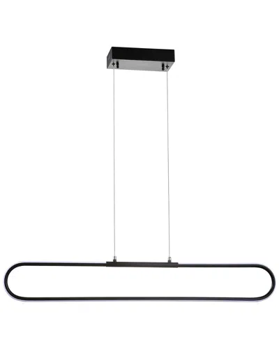 JONATHAN Y JONATHAN Y NED 39IN DIMMABLE ADJUSTABLE INTEGRATED LED METAL LINEAR PENDANT