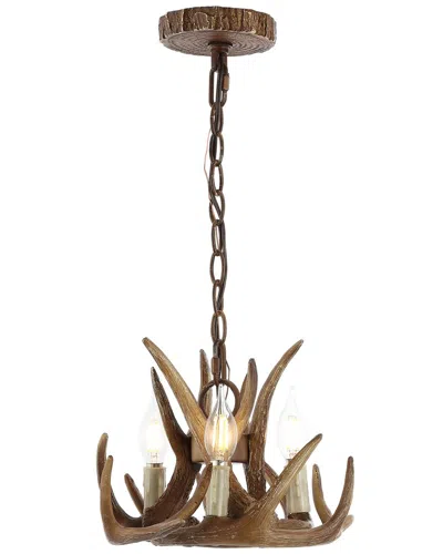 Jonathan Y Nelle Chandelier In Brown