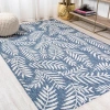 Jonathan Y Nevis Palm Frond Indoor/outdoor Area Rug In Blue
