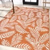 Jonathan Y Nevis Palm Frond Indoor/outdoor Area Rug In Orange/cream