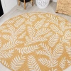Jonathan Y Nevis Palm Frond Indoor/outdoor Area Rug In Yellow/cream