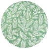 Jonathan Y Nevis Palm Frond Indoor/outdoor Round Area Rug In Cream/green