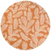 Jonathan Y Nevis Palm Frond Indoor/outdoor Round Area Rug In Orange/cream