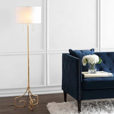 Jonathan Y Newman 61.5" Metal Led Floor Lamp In Gold