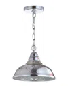 Jonathan Y Nira 9.75in Adjustable 3d Color Burst Glass Metal Pendant