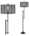 Jonathan Y Noah 64in Modern Industrial Iron Height-adjustable Led Floor Lamp In Black