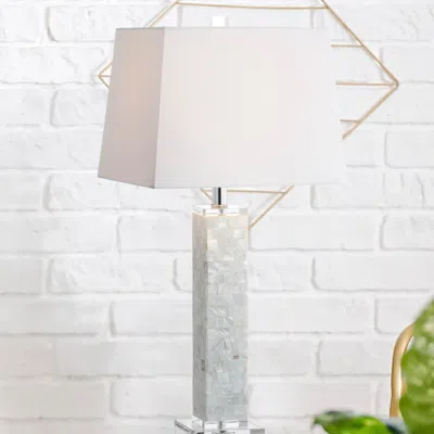 Jonathan Y Noelle 28.5" Seashell Led Table Lamp (set Of 2) In Neutral