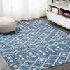 Jonathan Y Nokat  Bohemian Indoor/outdoor Area Rug In Blue/ivory