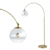 Jonathan Y Nora 71" Coastal Vintage Iron Led Floor Lamp In Brass Gold