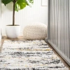 Jonathan Y Nova Modern Bold Strie' Shag Area Rug In Beige/black/yellow