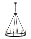 Jonathan Y Oberto 8 Light Led Candelier In Bronze