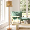Jonathan Y Ocata 61" 2-light Coastal Bohemian Iron/rattan Led Floor Lamp With Pull-chain