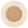 Jonathan Y Oceana Two-tone Boho Jute Circle Round Area Rug In Cream/natural