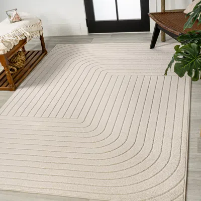 Jonathan Y Odense Angle Ivory/cream Area Rug In Gray