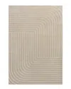 Jonathan Y Odense High-low Minimalist Angle Geometric Indoor/outdoor Area Rug In Beige